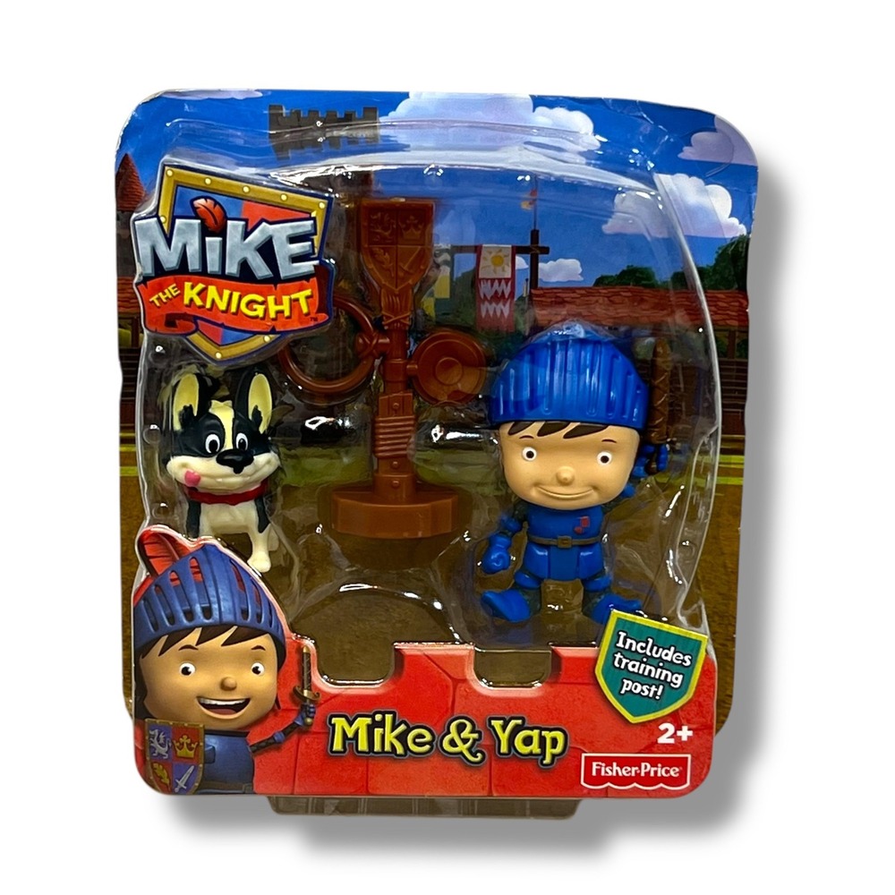 Fisher Price Mike the Knight Mike & Yap‎ Training Post Playset Action Figure NEW